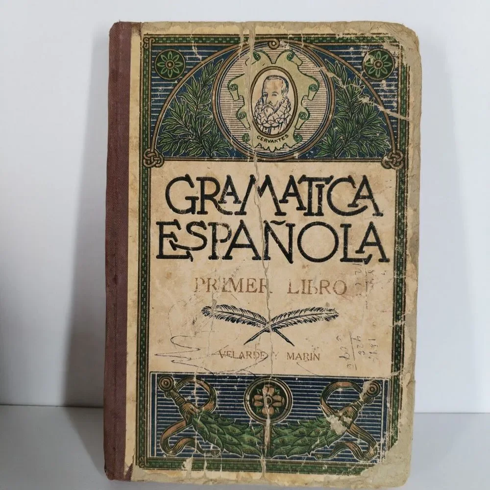 Vintage 1945‎ Spanish Grammar Book Gramatica Española Primer Libr…